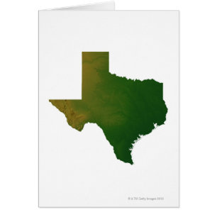 Cartão Mapa de Texas 2