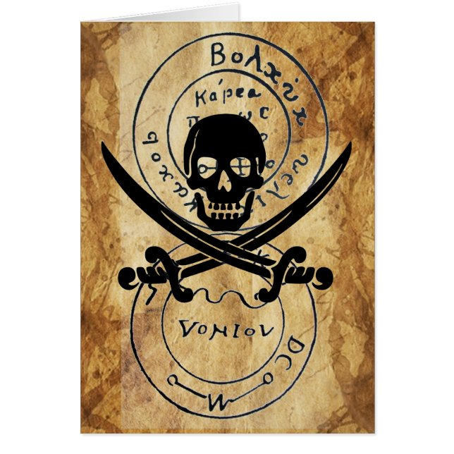 CARTÃO MAPA DE TRATAMENTO ANTICO TALISMAN/PIRATAS (Frente)