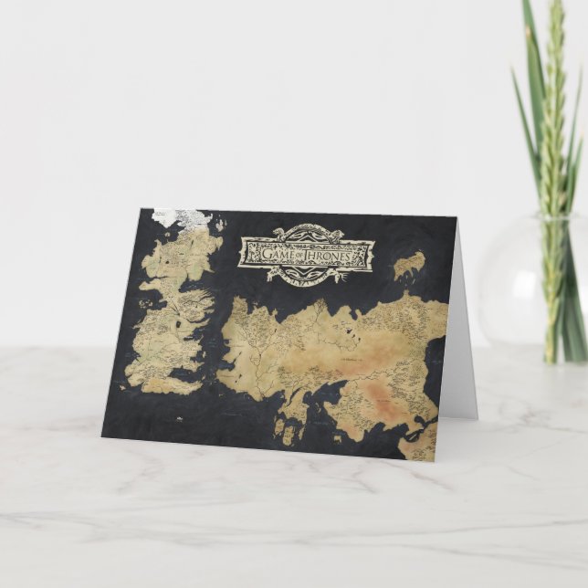 Cartão Mapa de Westeros (Frente)