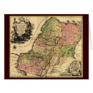 Cartão Mapa Do Antigo Israel Com As 12 Tribos