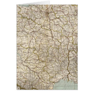 Cartão Mapa do Atlas França