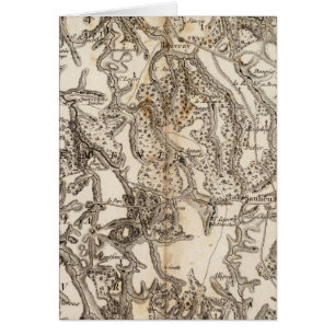 Cartão Mapa do Atlas Morvan