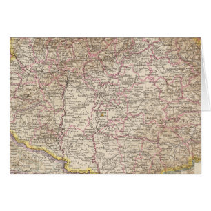 Cartão Mapa do Atlas na Hungria