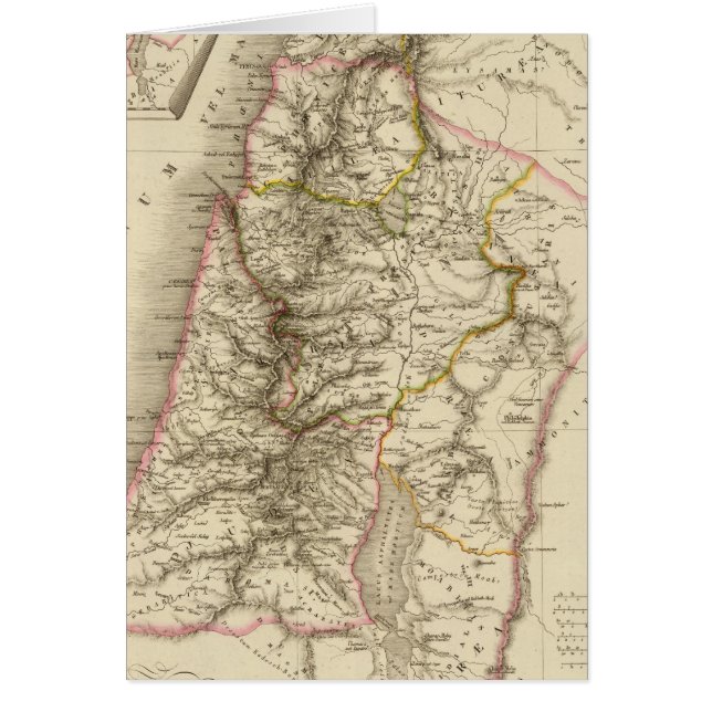 Cartão Mapa do atlas religioso do Oriente Médio (Frente)