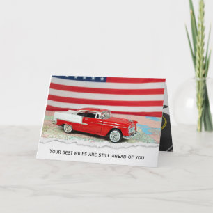 Cartão Mapa do Carro Chevy 1955 para Reforma