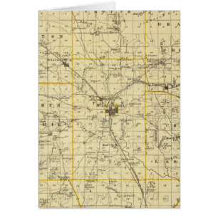 Cartão Mapa do Condado de Hamilton