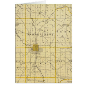 Cartão Mapa do Condado de Monroe