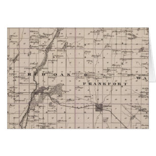 Cartão Mapa do Condado de Montgomery, Estado de Iowa