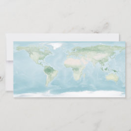 Cartão Mapa do Explorador da Superfície da Terra