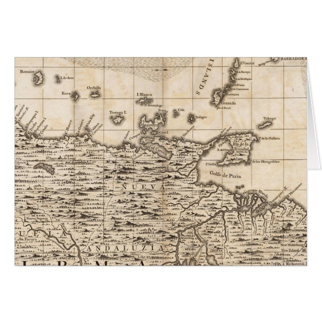 Cartão Mapa do Império Britânico na América 19 (Frente Horizontal)