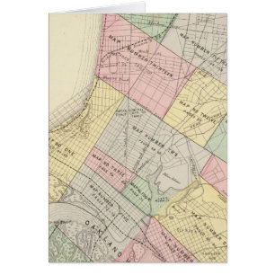 Cartão Mapa do índice Oakland