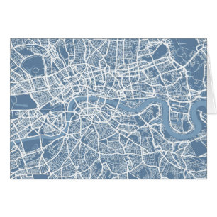 Cartão Mapa do mapa de Londres