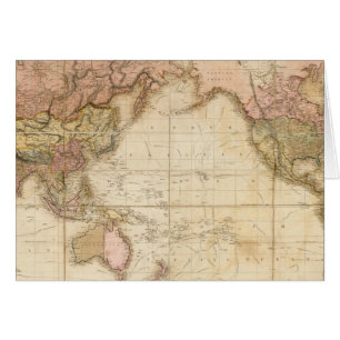 Cartão Mapa do mundo