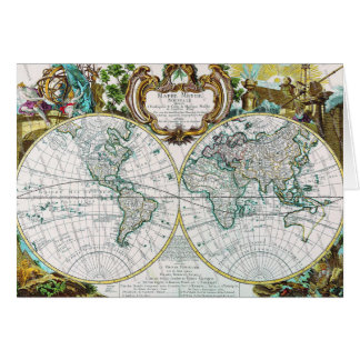Cartão Mapa do mundo