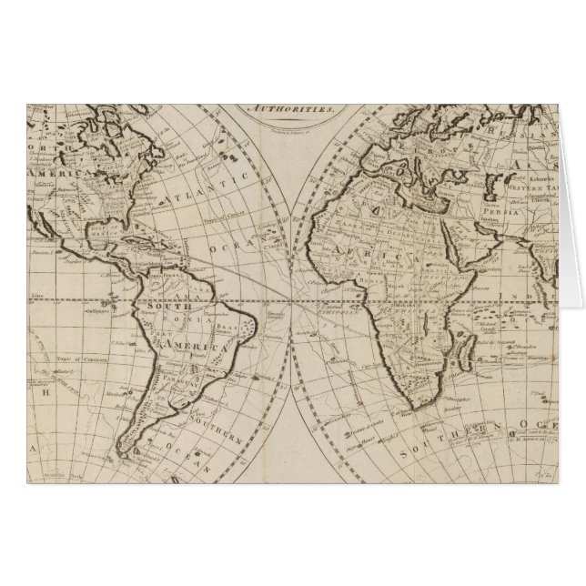 Cartão Mapa do Mundo 2 (Frente Horizontal)