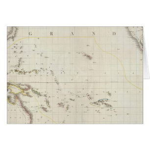 Cartão Mapa do Pacífico Norte-Americano