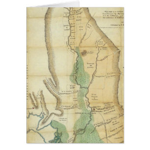 Cartão Mapa do Vale do Sacramento