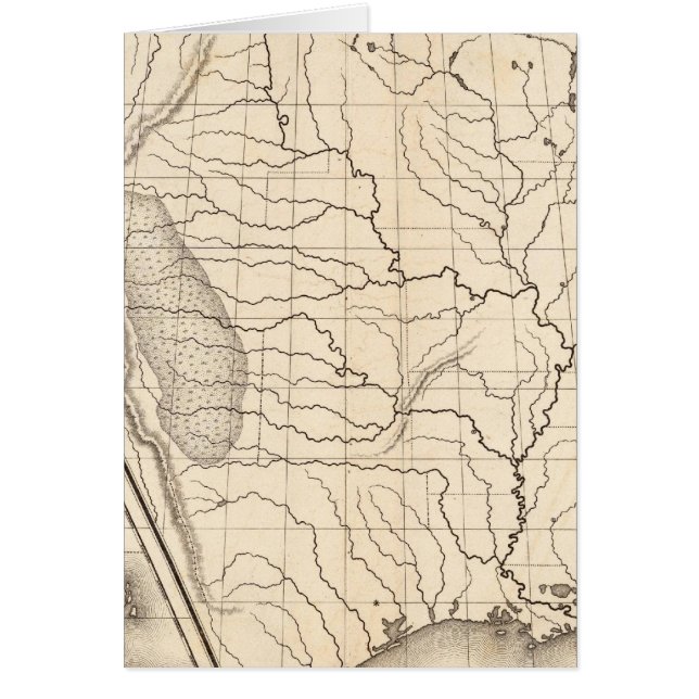 Cartão Mapa dos Estados Unidos e do Texas (Frente)
