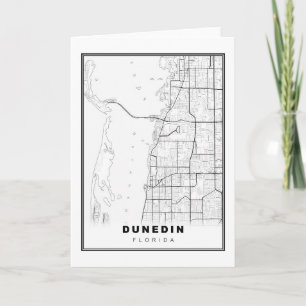 Cartão Mapa Dunedin