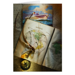 Cartão Mapa e compasso