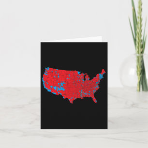 Cartão Mapa Eleitoral Americano 2024 Presidente Trump Rep