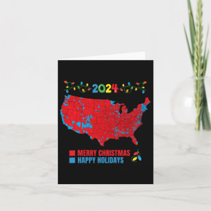 Cartão Mapa Eleitoral de Natal 2024 Família Trump Eleitor