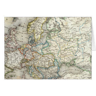 Cartão Mapa Europeu