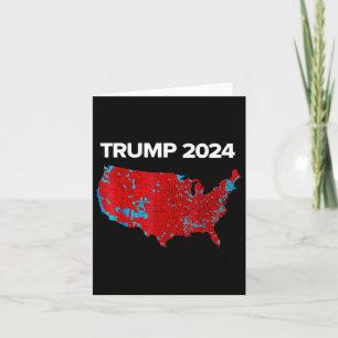 Cartão Mapa Exato Dos Resultados Eleitorais De 2024 Trump