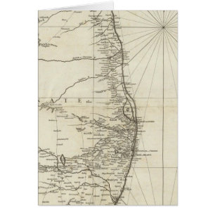 Cartão Mapa geográfico da Índia