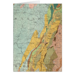 Cartão Mapa Geológico de New Hampshire 2