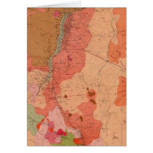 Cartão Mapa Geológico do Distrito de Washoe