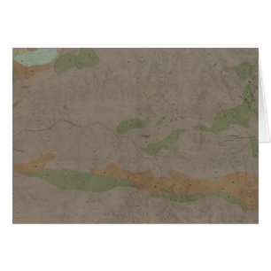 Cartão Mapa Geológico do Distrito Mineiro de New Almaden