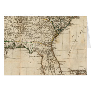 Cartão Mapa Geral das Colônias do Sul do Reino Unido