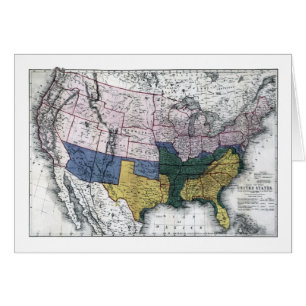 CARTÃO MAPA: GUERRA CIVIL, 1864