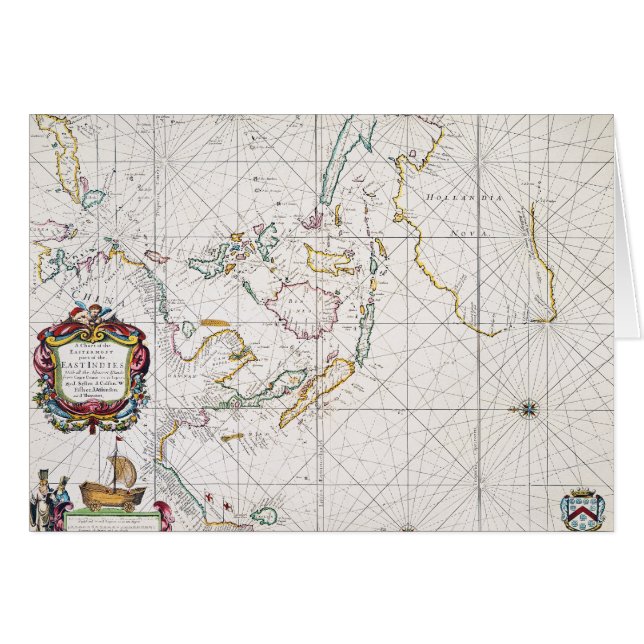 CARTÃO MAPA: ÍNDIAS DO LESTE, 1670 (Frente Horizontal)