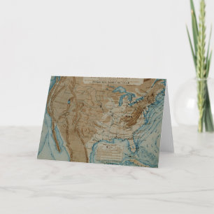 Cartão Mapa meteorológico dos EUA