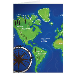 Cartão Mapa Mundial