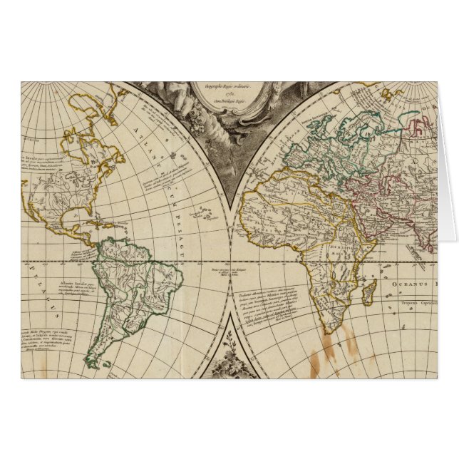 Cartão Mapa Mundial 8 (Frente Horizontal)