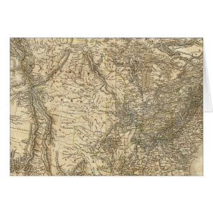 Cartão Mapa Norte-Americano