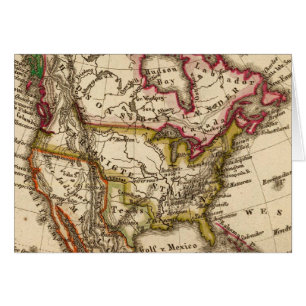 Cartão Mapa Norte-Americano 2