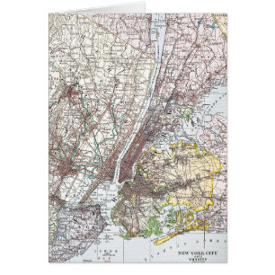 Cartão Mapa: Nova Iorque, 1906