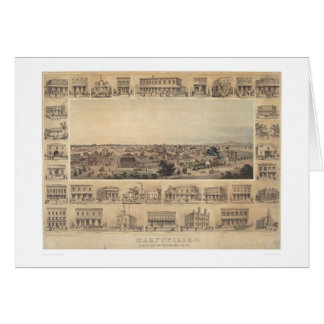 Cartão Mapa panorâmico de Marysville, Califórnia (2505A)