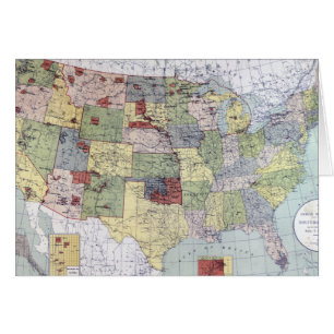 CARTÃO MAPA: RESERVAS, 1892