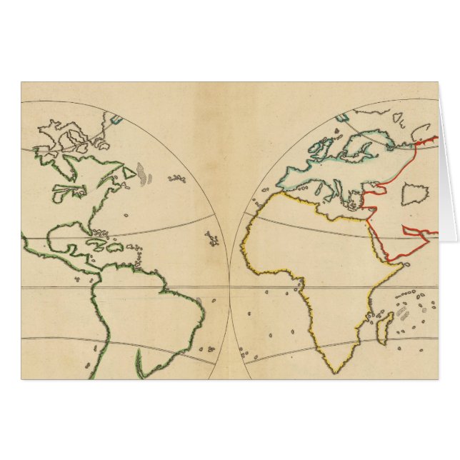 Cartão Mapa Worlp com 5 Zonas (Frente Horizontal)