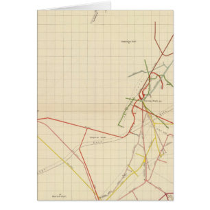 Cartão Mapas das minas de comstock Número VII