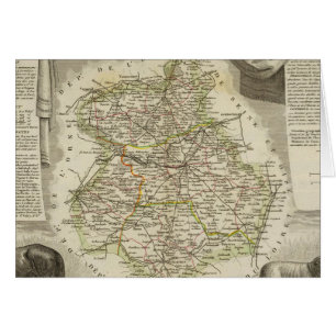 Cartão Mapas de ilustração