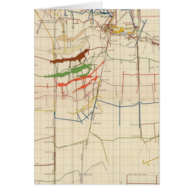 Cartão Mapas de minas de comstock Número VI (Frente)