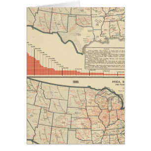 Cartão Mapas temáticos dos Estados Unidos