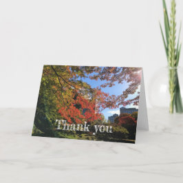 Cartão Mapeamentos Vermelhos no Jardim Japonês