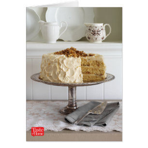 Cartão Maple Walnut Cake